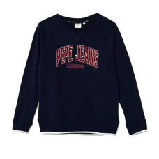 PEPE JEANS BAIN CREW PB581623-595 ΠΑΙΔΙΚΟ ΒΑΜΒΑΚΕΡΟ ΦΟΥΤΕΡ ΑΓΟΡΙ  ΜΠΛΕ